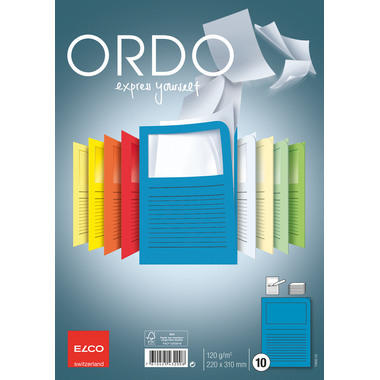 ELCO Organisationsmappe Ordo A4 73695.33 classico, blau 10 Stück