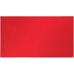 NOBO Tableau Feutre Impression Pro 1915422 rouge, 87x155cm