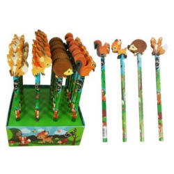 ROOST Crayon avec gomme FORE-001 Forest animal