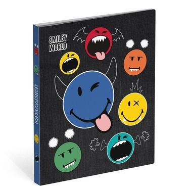 ROOST Classeur Smiley WD Crazy A4 505071 monster smiley 26x3x32cm