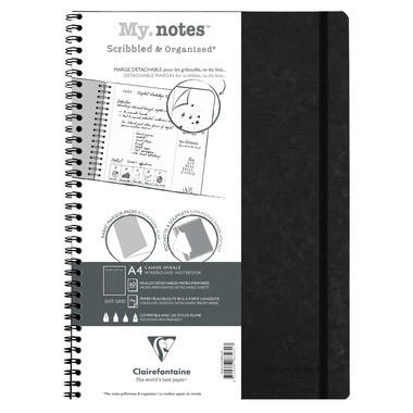 CLAIREFONTAINE AGE BAG MY.NOTES A4 783431C Libro spirale punto nero 60 f