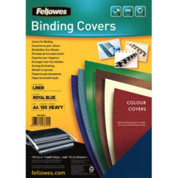 FELLOWES Linen Cover A4 5381502 blu 100 pezzi