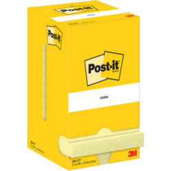POST-IT Block 76x76mm 654 CY Gelb 12x100 Blatt