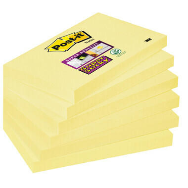 POST-IT Notes Super Sticky 76x127mm 6556SSCY giallo 6x90 fogli