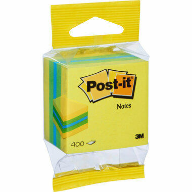 POST-IT Mini Cube 51x51mm 2012-L neon lemon 400 flls.