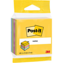 POST-IT Mini Cube multicol. 51x51mm 2012-MUC 4 colori ass. 1x400 fogli