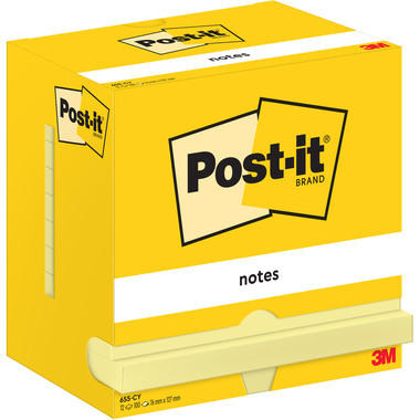 POST-IT Notes 127x76mm 655 CY giallo 12x100 fogli