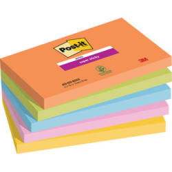 POST-IT Super Sticky Notes 127x76mm 655-5SS-BOOS 5 Farben 5x90 Blatt