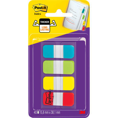 POST-IT Index Strong 16x38mm 676-ALYR 4 colori 4x10 pezzi