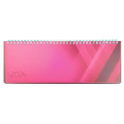 SIMPLEX Querkalender Colors 2024 40657.24 90x105mm,pink,1W/2S