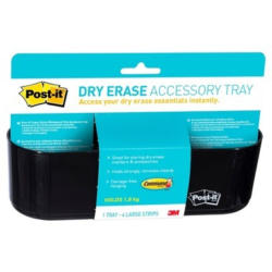 POST-IT Dry Erase Accessory Tray DEFTRAYEU nero, per 4 Marker
