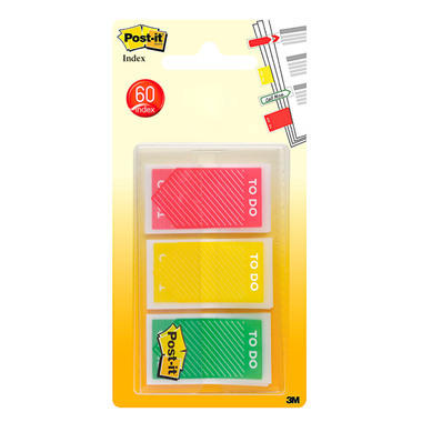 POST-IT Index Standard 43,2x23,8mm 682-TODO to do, 3 colori,To do