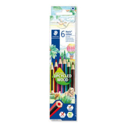 STAEDTLER Matite colorate Noris Club 185C6 upcycled Wood 6 pcs.