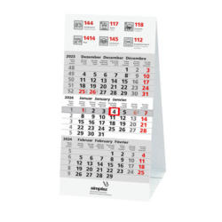 SIMPLEX 3-Monats-Tischkalender 2024 6370209.24 97x190mm,3M/1S