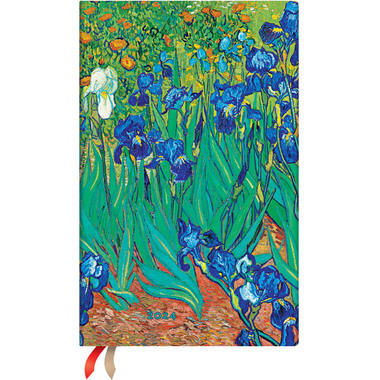 PAPERBLANKS Iris de Van Gogh 2024 FF0636-7 Maxi, fr, HOR, 12M