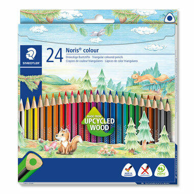 STAEDTLER Farbstifte Noris Colour 187C2403 upcycled Wood 24 Stück