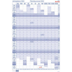 BEREC Calendario annuale alto 2024 B 5668/24 blu 60x90cm