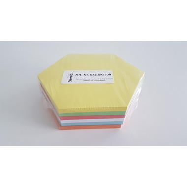 BEREC Karten 6-farbig ass. 572.SK300 Waben190x165mm 300 Stk.