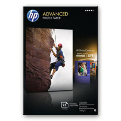 HP Advanced Glossy Photo 10x15cm Q8691A InkJet 250g, borderl. 25 fogli