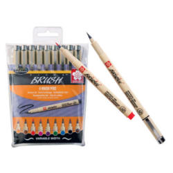 SAKURA Pigma Brush Pen POXSDKBR9 Set 9 colori