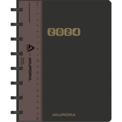 ADOC Agend-Ex Largo PP Cover 2024 8888.310 1J/1P, noir ML 16x21cm