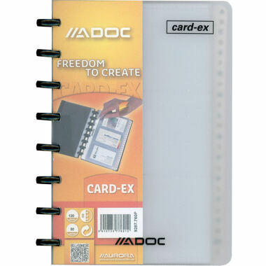 ADOC Livre présentation Bind-Ex A5 9287.760P transparent, 800my 20 pochets