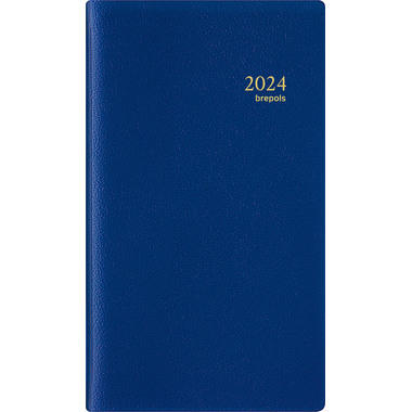 BREPOLS Agenda Interplan Genova 2024 26.3.1282 blau, 1W/S, 10x16.5cm