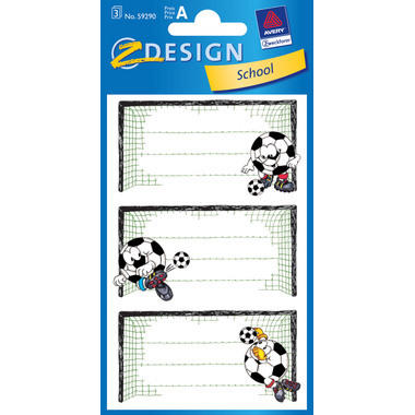 Z-DESIGN Sticker School 59290 Namen-Etiketten 3 Stück