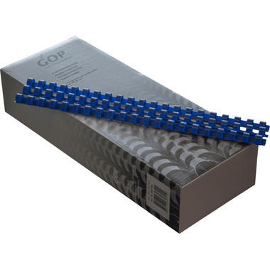 GOP Plastikbinderücken 020734 10mm, blau 100 Stück
