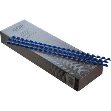GOP Plastikbinderücken 020724 6mm, blau 100 Stück