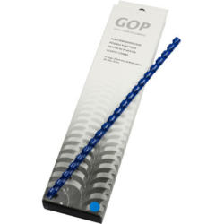 GOP Reliure en plastique 020488 10mm bleu 25 pcs.