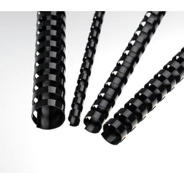 RENZ Baguettes de reliure 22mm A4 17220121 noir, 21 anneaux 50 pcs.