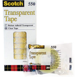 SCOTCH Tape 550 15mmx33m 5501533K transparent, antidéchirure