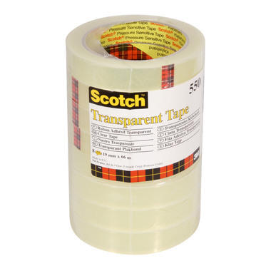 SCOTCH Bande adhesive 550 5501966K-8 19mmx66m transp. 8pcs.