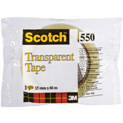 SCOTCH Transparent Tape 550 15mmx66m 550/1566