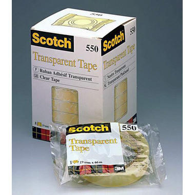 SCOTCH Tape 550 19mmx66m 5501966K transparent, antidéchirure