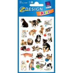 Z-DESIGN Sticker Kids 53487 Hunde/Katzen 3 Stück