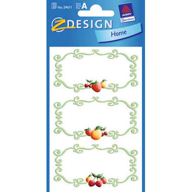 Z-DESIGN Sticker Home 59671 sujet 3 pcs.