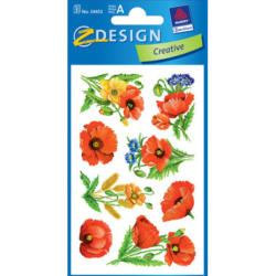 Z-DESIGN Sticker Creative 54453 Blumen 3 Stück