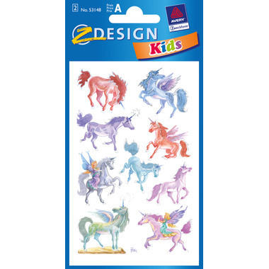 Z-DESIGN Sticker Kids 53148 Einhorn 2 Stück