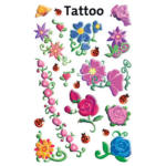 Die Post | La Poste | La Posta Z-DESIGN Sticker Tattoo 56691 Blumen 3 Stück