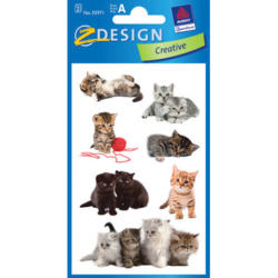 Z-DESIGN Sticker Creative 55971 Katzenkinder 3 Stück