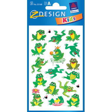 Z-DESIGN Sticker Kids 53168 Frösche 3 Stück
