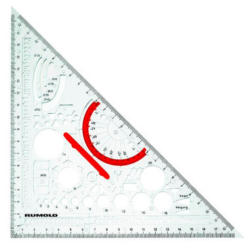 RUMOLD Triangolo in metallo Techn25cm 354210 DIN 406
