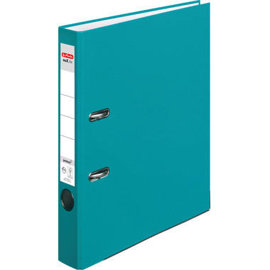 HERLITZ Ordner maX.file A4 5cm 50015955 Carribean Turquoise protect