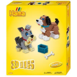 HAMA Set des Perles Midi G1013243-0 3D Dogs