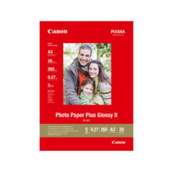 CANON Photo Paper Plus 265g A3 PP201A3 InkJet glossy II 20 fogli