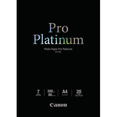CANON Pro Platinum Photo Paper A4 PT101A4 InkJet glossy 300g 20 Blatt