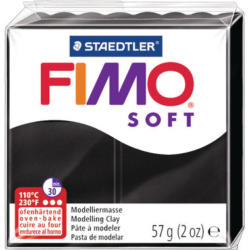 FIMO Pâte à modeler Soft 57g 8020-9 noir