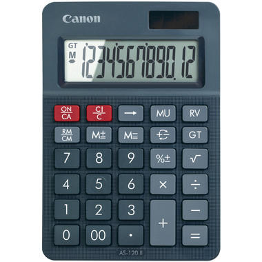 CANON Calculatrice AS-120II 4722C002AA 12 chiffres noir